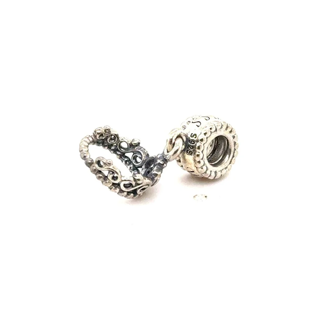 Pandora My Princess Tiara Dangle Charm Sterling Silver 791133CZ Crown